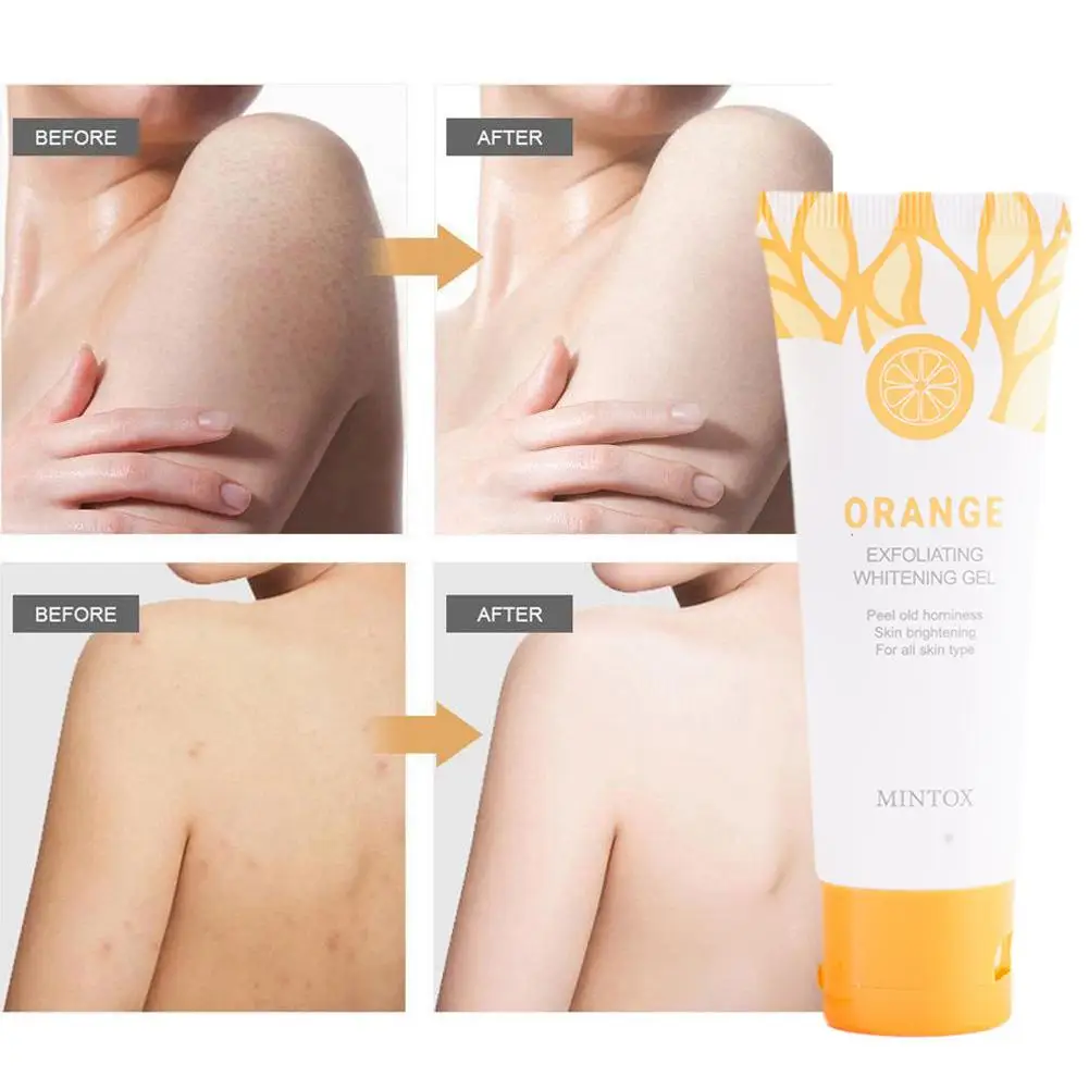 Orange Body Milk Scrub Exfoliating Gel Facial Whitening Body Facial Abrasive Skin Cleansing face care Moisturizing Beauty Girls