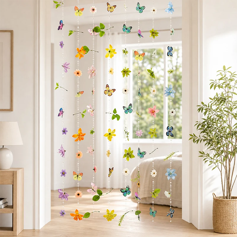 1/2Pcs 180CM Artificial Flowers Vine Fake Flower Hanging String for Birthday Party Supplies Home Indoor Decor Wedding Decoration