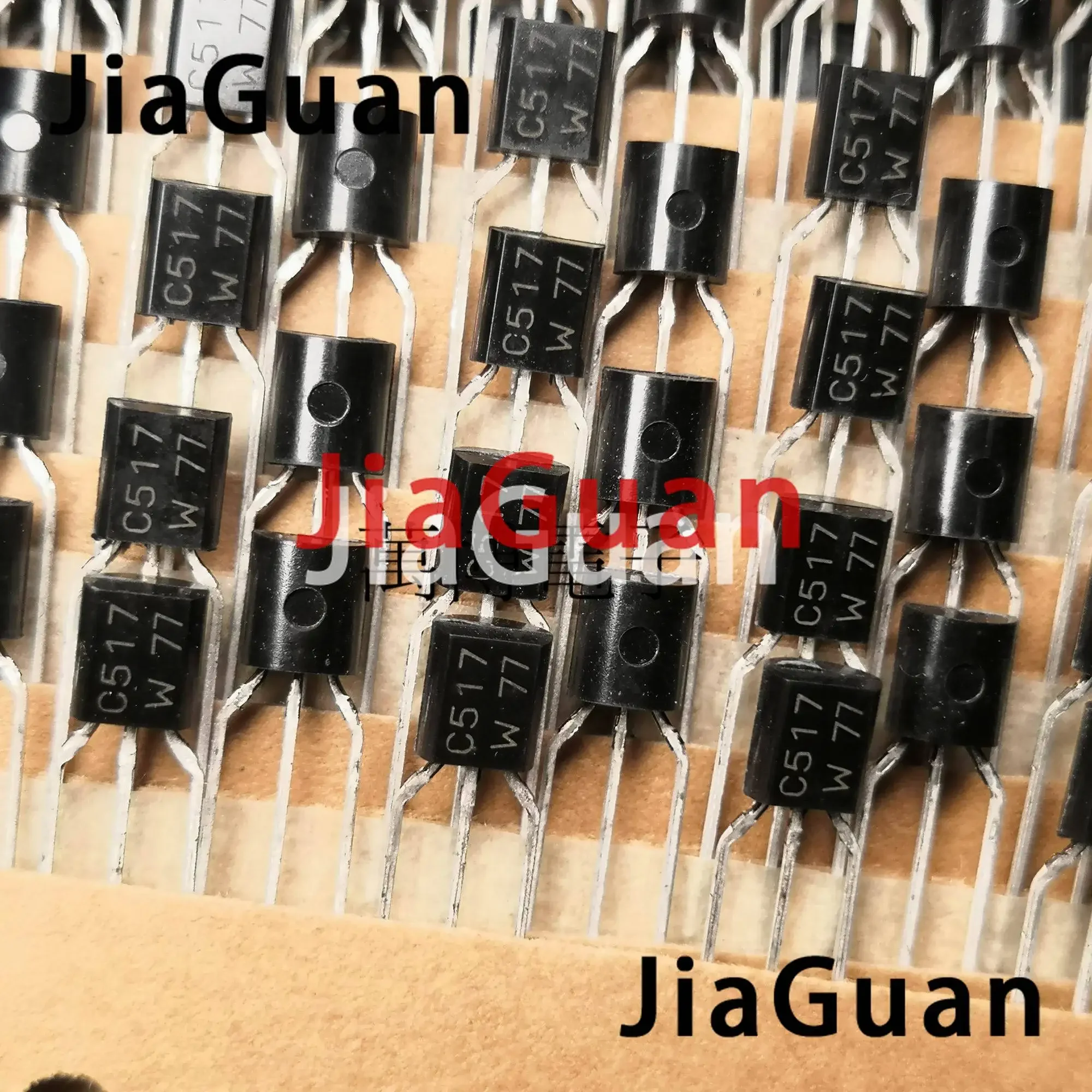 20PCS NEW PH Triode BC517 TO-92 Transistor C517 Audio Power Amplifier BC-517 Taping silver word 517 W mark