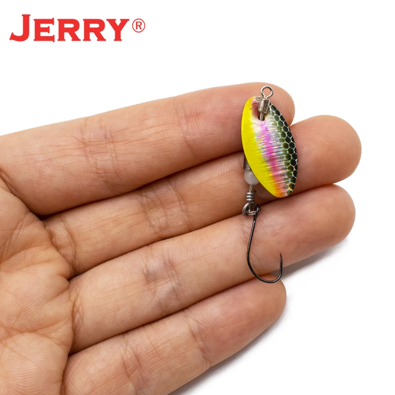 Jerry Wukong AR-S Spinner Köder Forellenangeln Spinning Tengsten Metall rotierende Klinge Wirbelarm künstlicher Köder Barsch Hecht – Detail 4