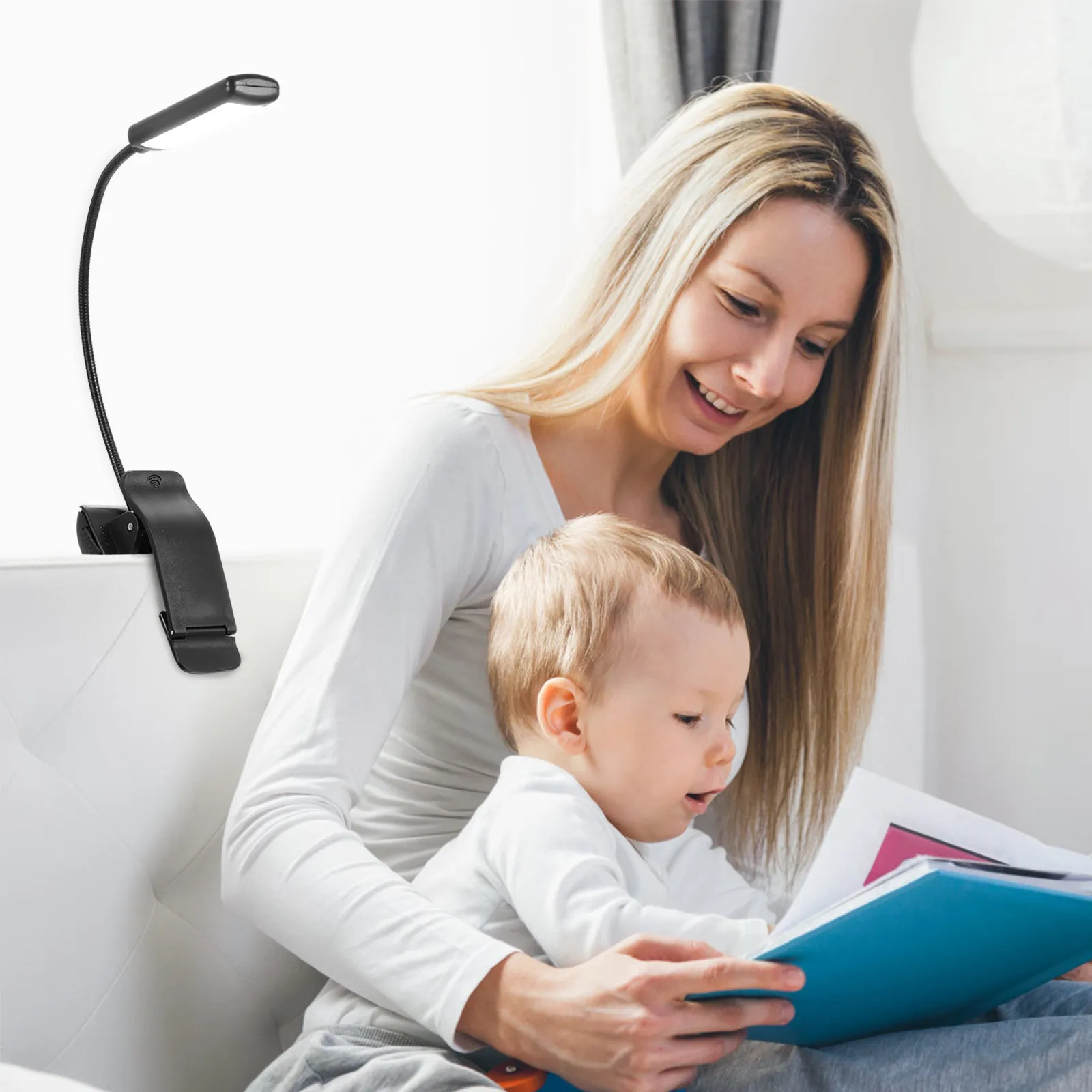 

1Set LED Reading Book Lamp Rechargeable Music Score Clip Light Adjustable Brightness Piano Stand LED Reading Clip Light
