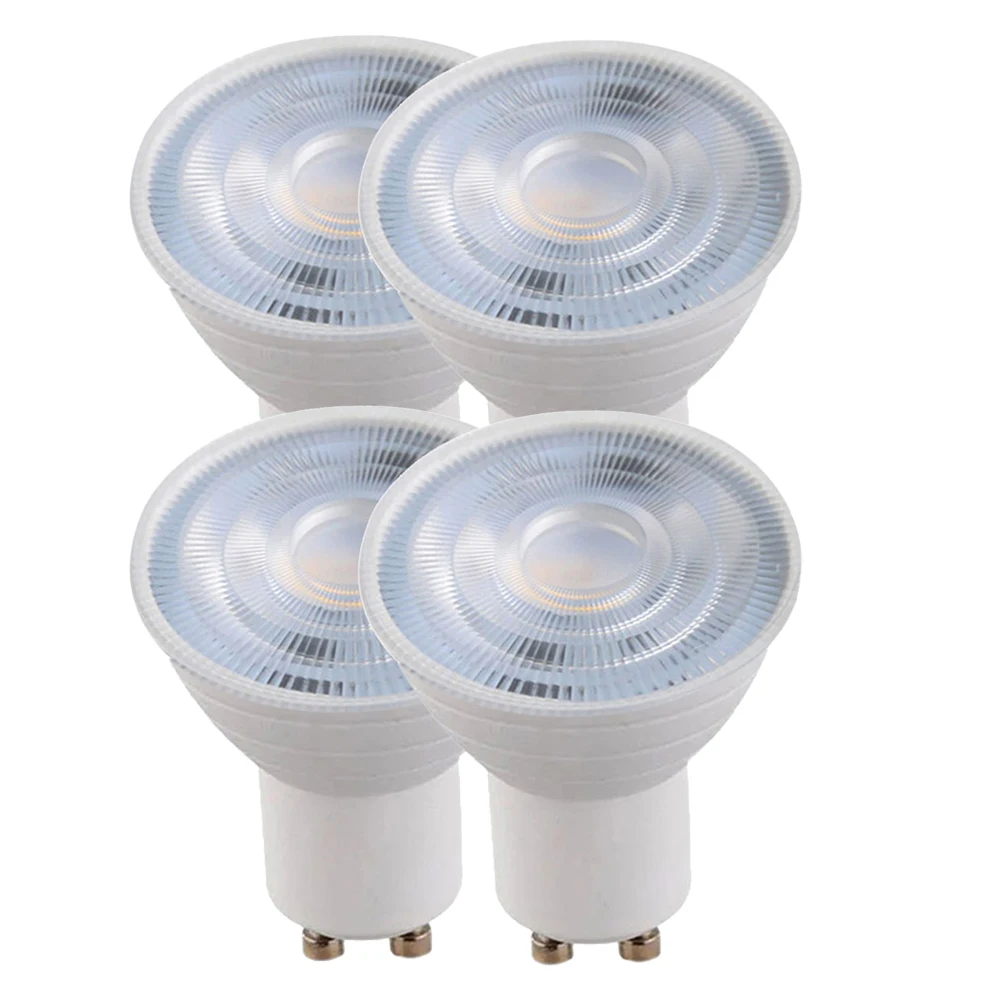 4-Piece 220V 230V 240V GU10 LED لمبات الأضواء 5W، ضوء النهار عكس الضوء الأبيض 50W الهالوجين يعادل، 5W راحة بقعة ضوء