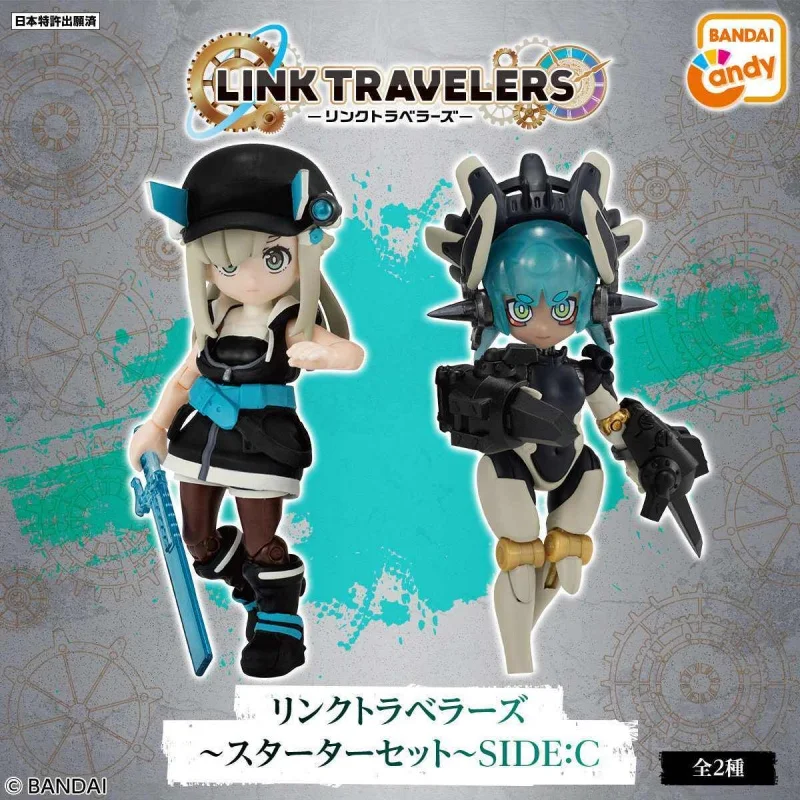 

Набор Bandai Candy Link Travelers Starter Set Side C: Коллекционная подвижная фигурка-модель с механическим управлением и дизайном в стиле World Articulated Action Figure