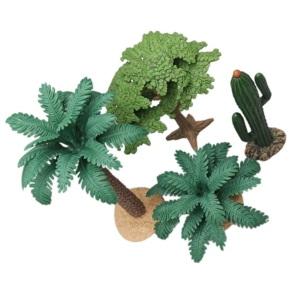 

4pcs Mini Fake Trees For Diy Landscaping Decor Realistic Artificial Plants Craft Trees Kitchen Props Photography Decor