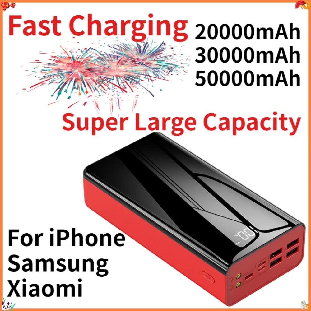 Fast Charging 50000mAh Power Bank Large Capacity 30000mAh Portable Charger External Battery Pack for iPhone Samsung Xiaomi
