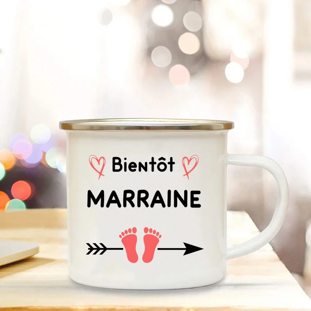 Coffee Enamel Mug Coming Soon Godmother Please Wait France Cups Cupshe Thermal Coffee Cup to Carry Drinkware Mugs Beer