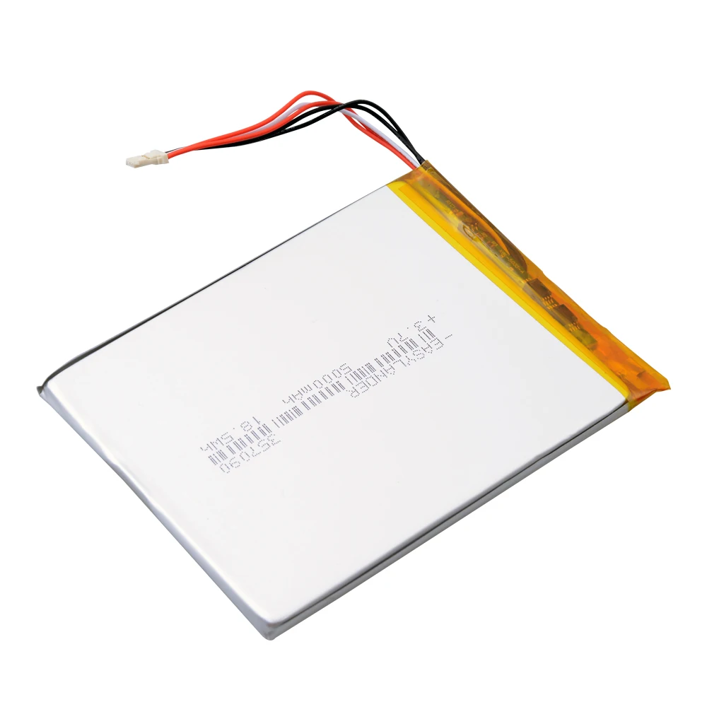 5-wire Connector 357090 3.7V 5000mAh Rechargeable Lithium Polymer Lipo Li-ion Battery For Tablet PC E-book Medical Equipment