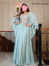 Fortunate Evening Elegant Vintage Sweet Green Beading Lace Shiny Chiffon Summer Formal Occasion Prom Dress Evening Party Gowns