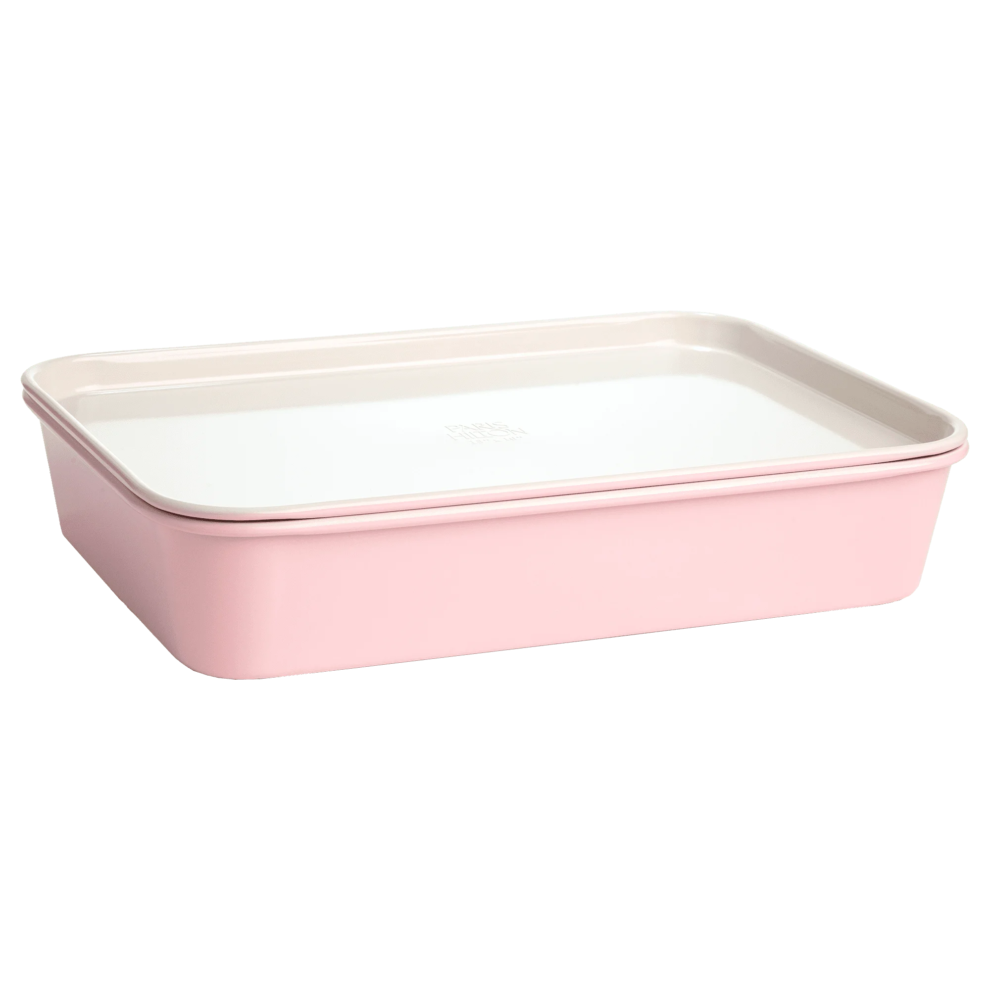 

4 Piece Nested Bakeware Set, Space-Saving Design,Pink