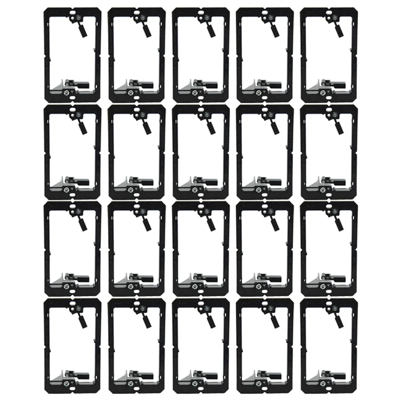 AASS-Single-Gang (1-Gang) Low Voltage Wall Plate Mounting Brackets Durable Easy Install Easy To Use 20PCS