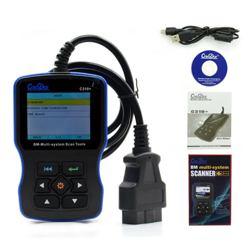 Newest V7.6 Vestion Creator C310+ Car Diagnostic Scanner for B-M-W E46 E39 E60 E90 E36 X5 OBD2 Scanner With Air`bag/ ABS/ SRS - view 5