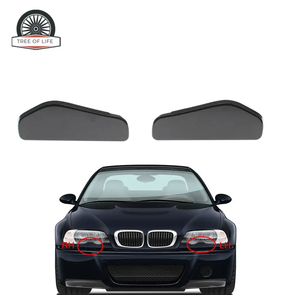 61677066847 For BMW 3 Series E46 1997-2005 Front Bumper Headlight Washer Spray Nozzle Jet Cover Cap 61674290867 61674290868