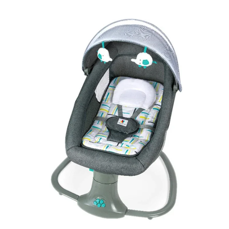 Schaukel Stuhl mit Bluetooth Musik Fernbedienung Babybett Elektrische Baby Schaukel Baby Liege neugeborenen multifunktions baby stubenwagen