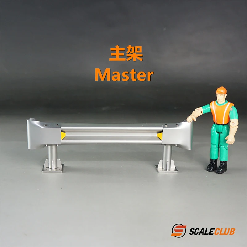 Scaleclub 1/14 1/10 trailer truck truck climbing drift simulation metal road guardrail