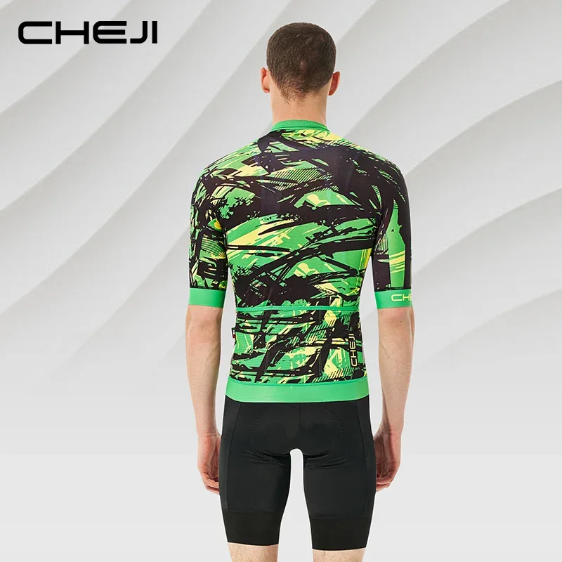 Cheji Men\'s Cycling Jersey Summer Short Sleeve Top Jersey Ciclismo Hombre Jersey Ciclismo Specialized Cycling Clothing Equipment