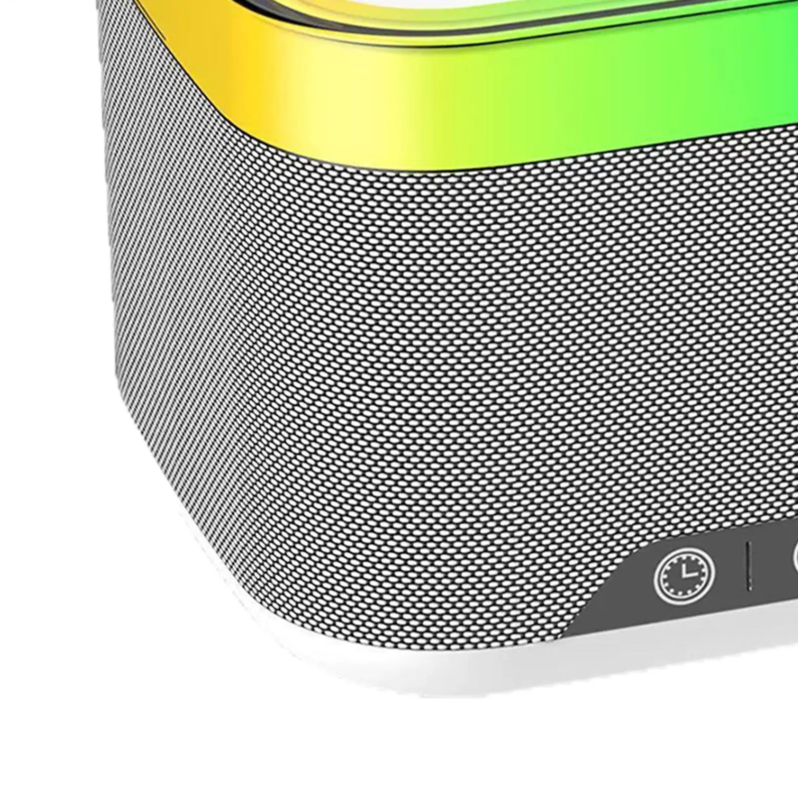 

Зарядка телефона, будильник, звуковая машина с белым шумом, цифровой динамик с беспроводной зарядкой для прикроватной тумбочки, спальни, ночного времени, домашнего сна