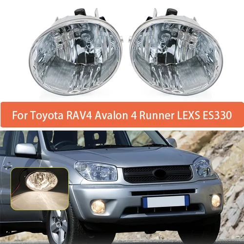 Conjunto de lámpara antiniebla para Toyota RAV4 Avalon 4 Runner LEXS ES330 luz antiniebla del parachoques delantero 81211-42050 8122142050