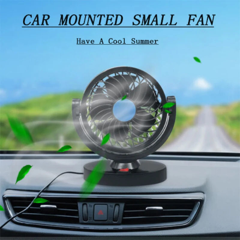 12V/24V/USB High Rotational Speed Car Fan, Portable Automotive Electric Defroster,Summer Car Fan Cooling Fan