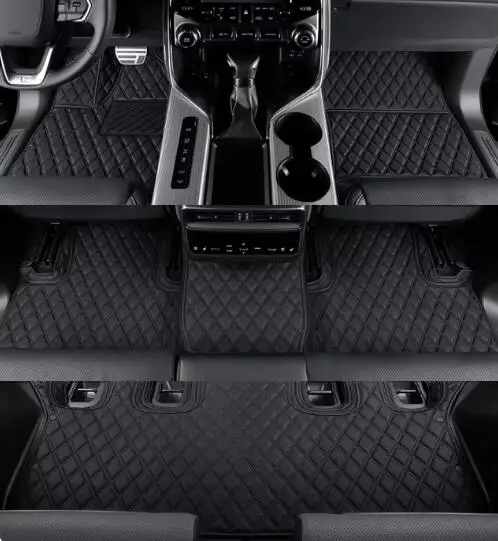 

Индивидуальные автомобильные коврики для Toyota Land Cruiser 300 2026-2022, 7 мест, высококачественные водонепроницаемые ковры для LC300 2025