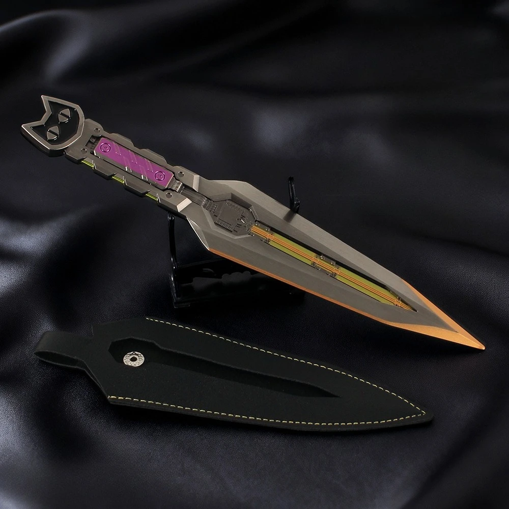 25cm/9.84인치 델타 포스 게임 주변기기 검 무기 모델 데스크탑 장식품 컬렉션 소녀 소년을 위한 생일 선물