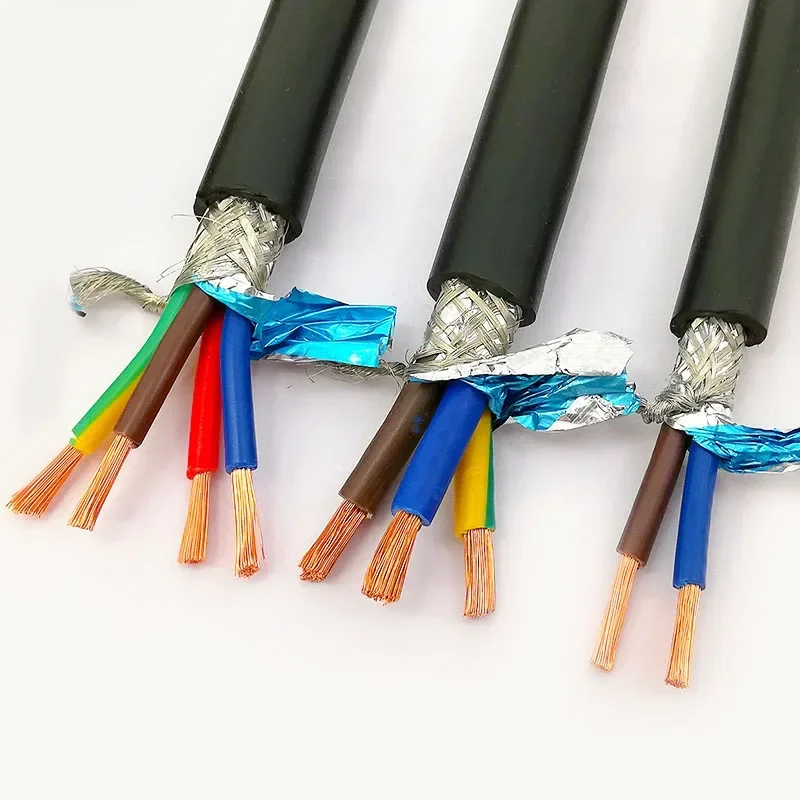 5 Meters Copper Wire RVVP Electrical Wire 2 Core 3 Core 4 Core 0.2/0.5 / 0.75 / 1.0 / 1.5 mm Audio Control Shielded Cable