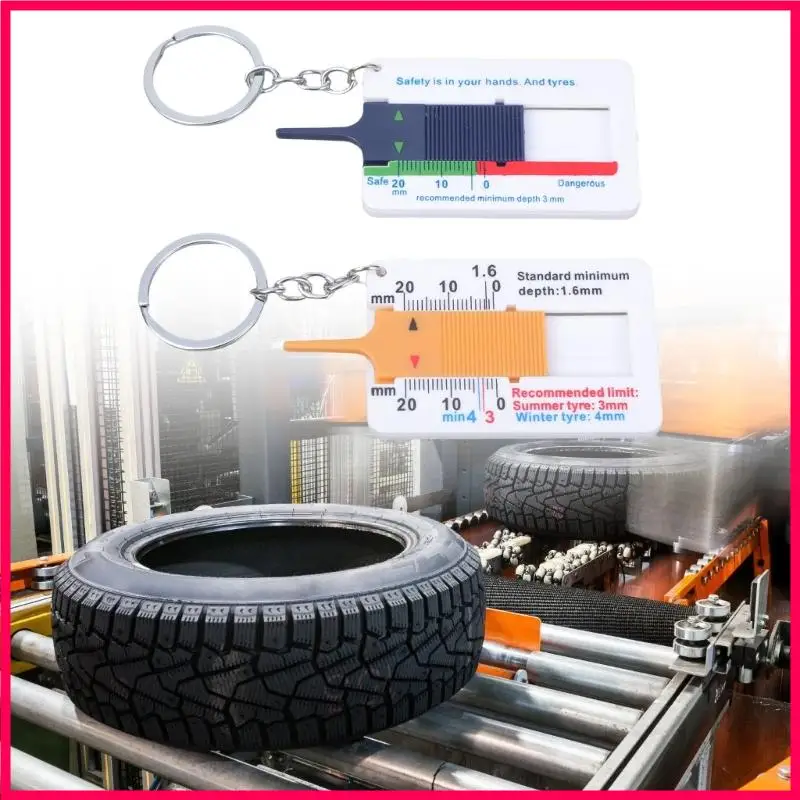 

H051 4PCS Автомобильные шины Измерение от 0 до 20 мм протягивает прочные пластиковые датчики с насадкой для ключей для для