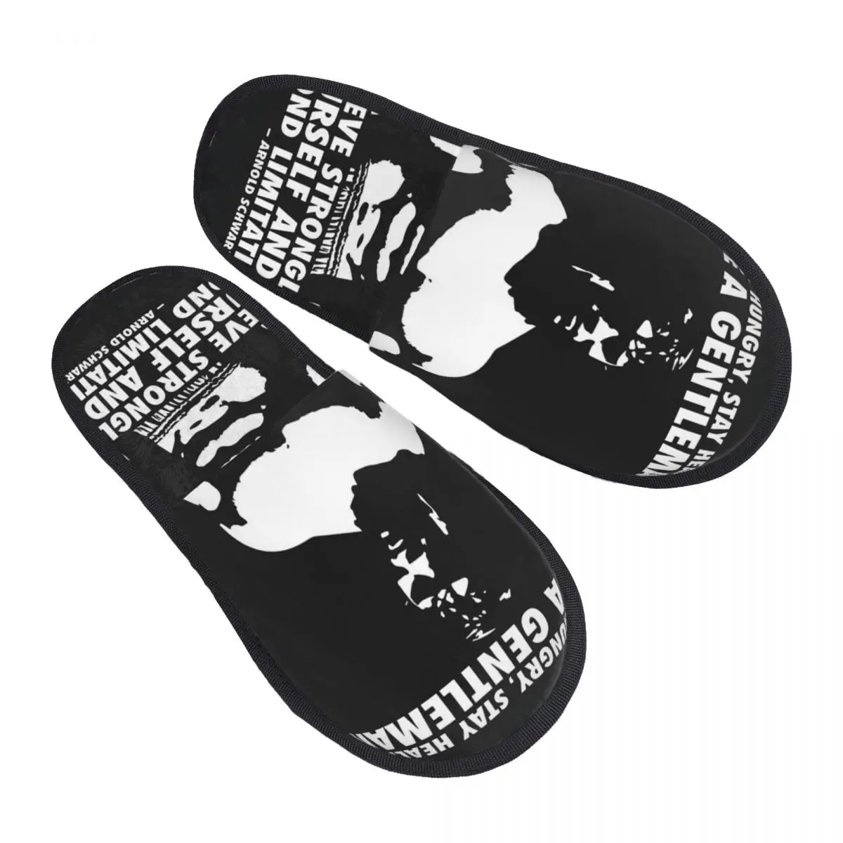 Casual Arnold Schwarzenegger Mr Olympia Men Women Furry slippers,Leisure printing pantoufle homme Home slippers