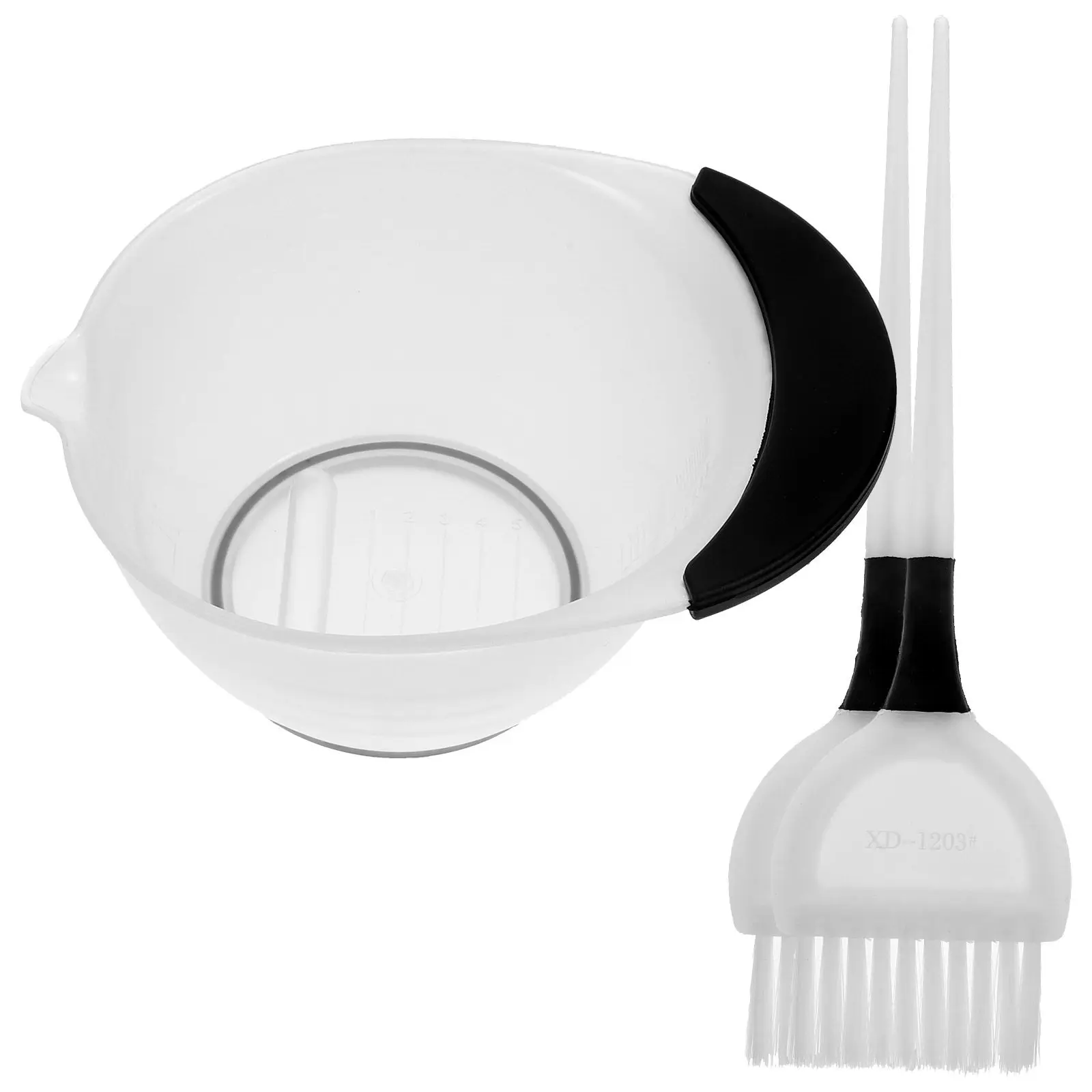 

1Set Hair Tint Brush with Dye Bowl Set Premium Material Hair Coloring Tools for Smooth Even Color Salon Hairdressing Accessories