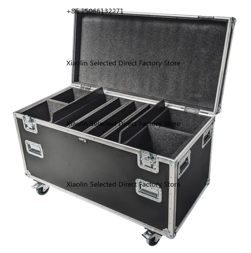 Utility Flight Travel Heavy-Duty Storage Road Case Low Profile Wheels Aluminum Case