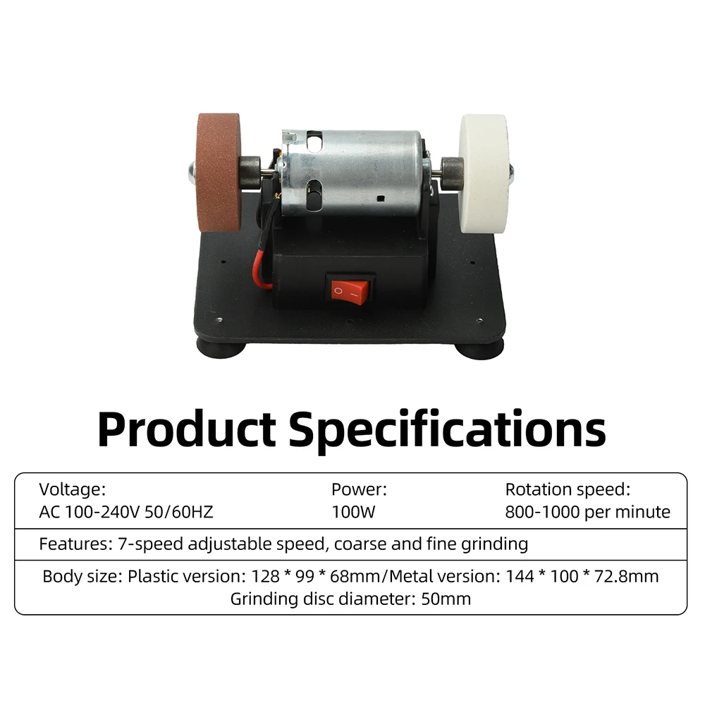 Mini-Winkelschleifer mit 7 Geschwindigkeitsstufen, verstellbar, mit Saugnapf-Basis, multifunktionaler Polierer und Schleifer für Messer, Werkzeuge und Metallteile – Detail 2