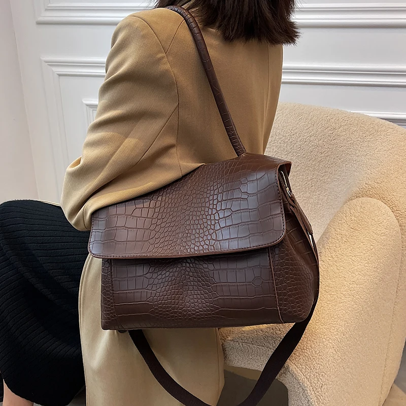 Maletín de cuero de gran capacidad para mujer, bolsos de oficina con textura ligera, Maleta ejecutiva a la moda