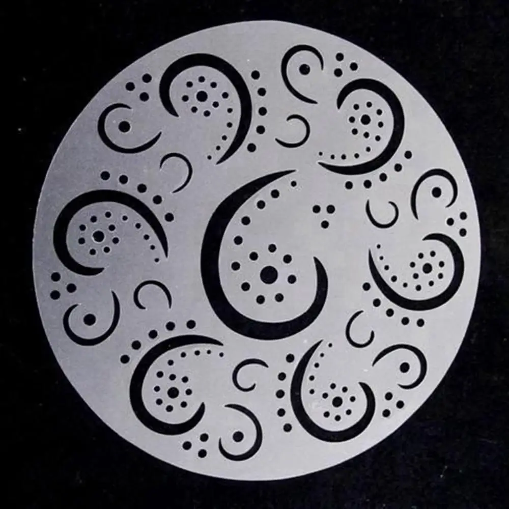 Baking Kitchen Plastic Sugar Sieve Art Lace Flower Edge Spray Molds Cake Decorating Tool Cake Stencil Set Bakeware Template