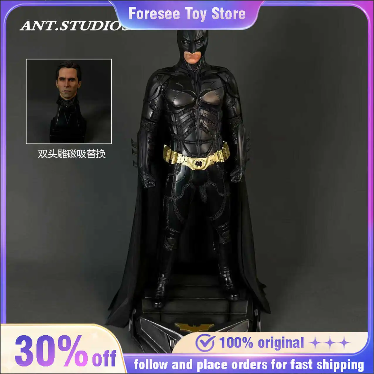 New Avengers Marvel Series Half-Body Bust Statue Model Collectible Toy Birthday Gift Thanos Collectors Item Action Figure