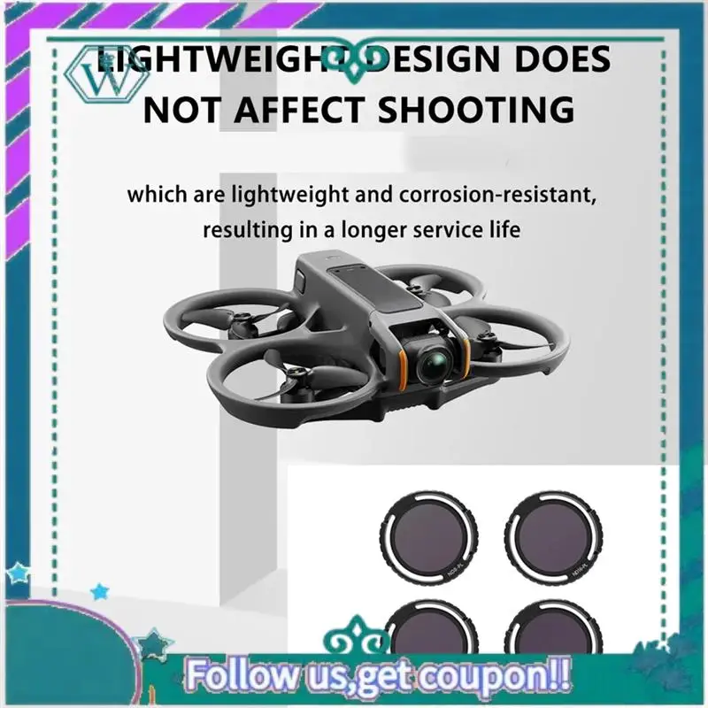 Upgraded NDPL Lens Filters For DJI Avata2 Drone ND8PL ND16PL ND32PL ND64PL NDPL Filter Professional Photography Accessories