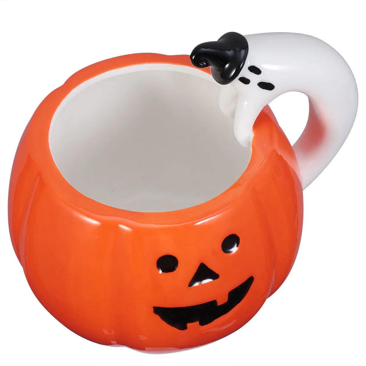 1Pcs Halloween Pumpkin Ceramic Mug Creative Drinking Cup for Water Milk Coffee Tea Tooth Brushing Family Party Gift