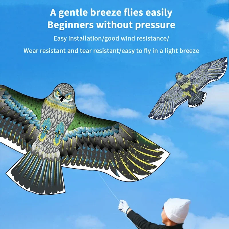 1.65 متر/1.45 متر/1.2 متر جديد وصول في الهواء الطلق متعة الرياضة النسر طائرة ورقية تحلق الطيور الورقية للأطفال أو الكبار تحلق جيد