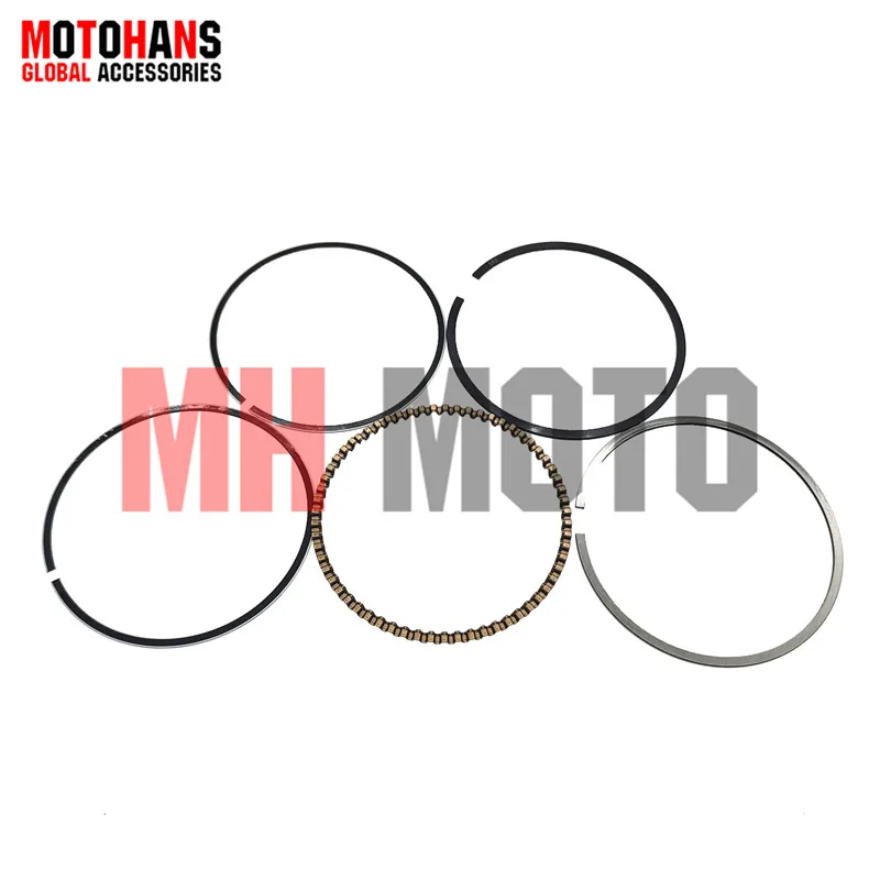 PISTON RING SET BORE 52.4MM 1.0*1.0*2.0 FOR 152QMI GY6 125 KYMCO AGILITY125 CS125 DS125 MOPED SCOOTER QUAD  ZNEN BAOTIAN JMSTAR