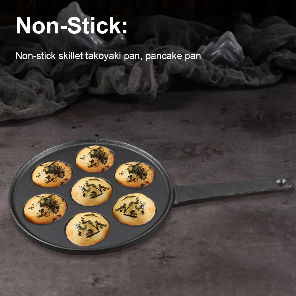 

7-отверстие для приготовления такояки, создатель шариков для осьминога, антипригарное покрытие, формы для домашней выпечки, форма для приготовления пищи, гриль, сковорода для выпечки, кухонные гаджеты