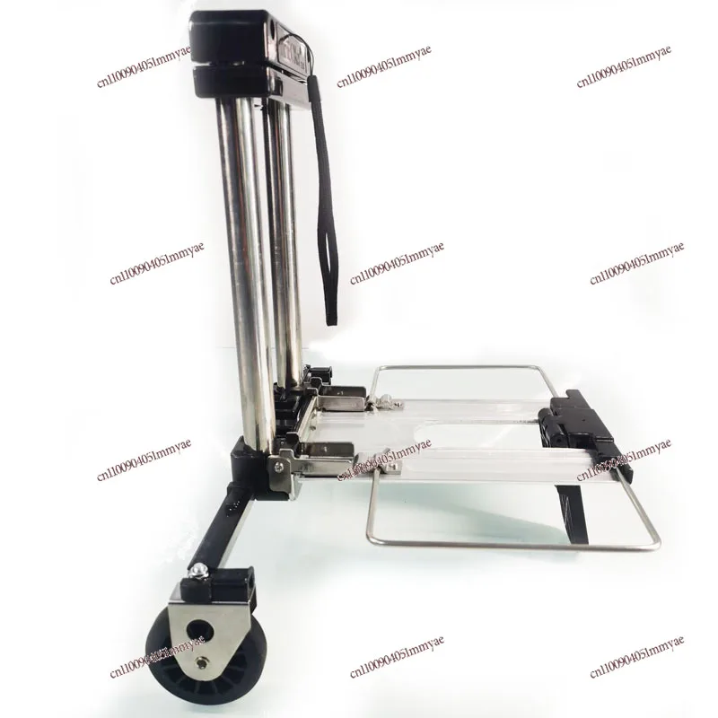 

Mini Portable Stainless Steel Hand Pull Travel Home Handling Tie Rod Luggage Folding Shopping Cart