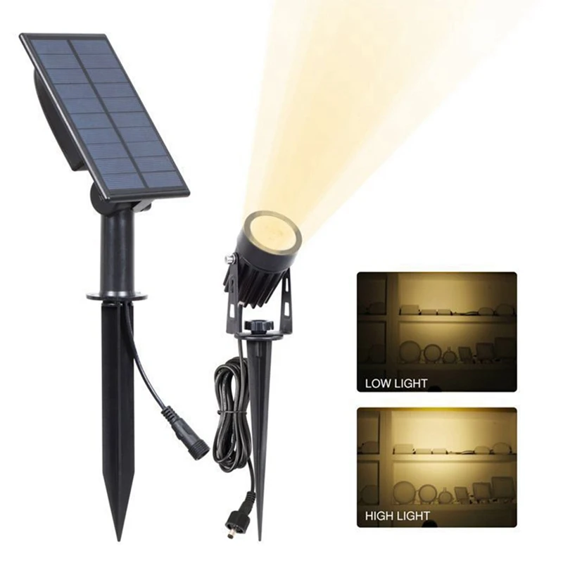 Solar Garden Spot Lights, T-SUNRISE LED Solar Light Outdoor Waterproof Auto ON/Off For Garden, Driveway