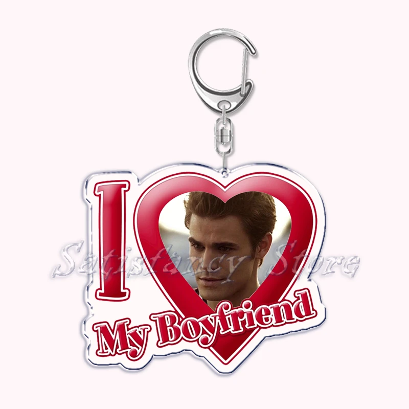 Custom I Love My Boyfriend Girlfriend Heart Keychain for Women Accessories Bf Gf Key Chain Ring Keychains Jewelry Couple Gift