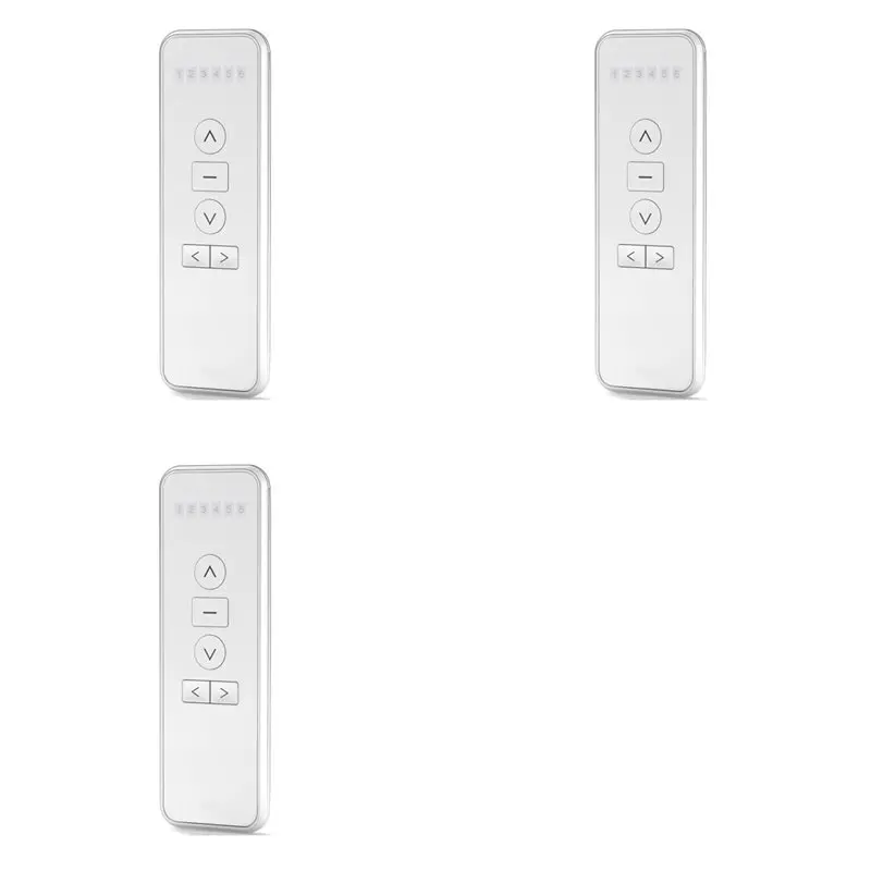 

3X AC123-06 6-канальный беспроводной контроллер-передатчик RF433.92, для работы с электрическими жалюзи