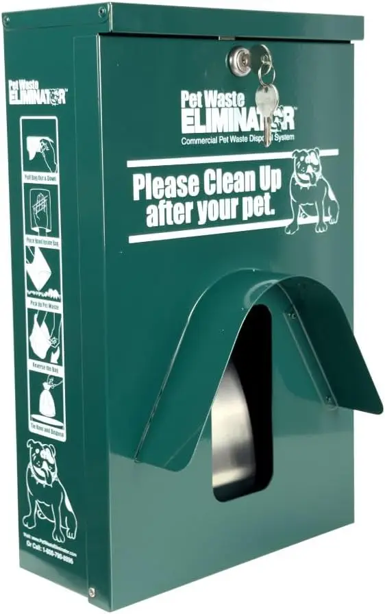

Dog Waste Station Dispenser Box, Fits Header Poop Bags, Made of Rust-Proof Aluminum, Pet Waste Bag Dispenser