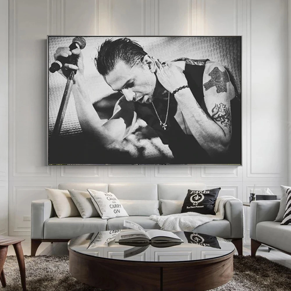 Depeche_Modes Poster English Electronic Music Band Canvas Painting Modern Wall Art Prints Picture for Living Room Decoration