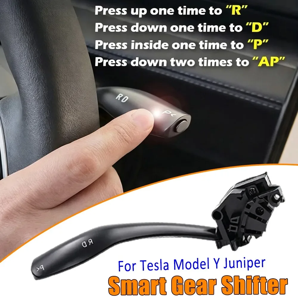 For Tesla Model Y Juniper New Model Physical Shift Stalk Kit DPR Indicator Lever Non Destructive Easy Installation WORLDKPI
