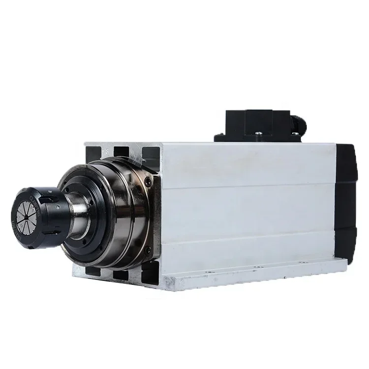 HQD Air Cooled Grinding Spindle Motor Air Cooling Square Shape Spindle Motor For CNC Router High-speed CNC Machine Tools