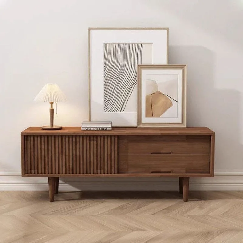 TV cabinet floor-to-ceiling log floor cabinet retro furniture