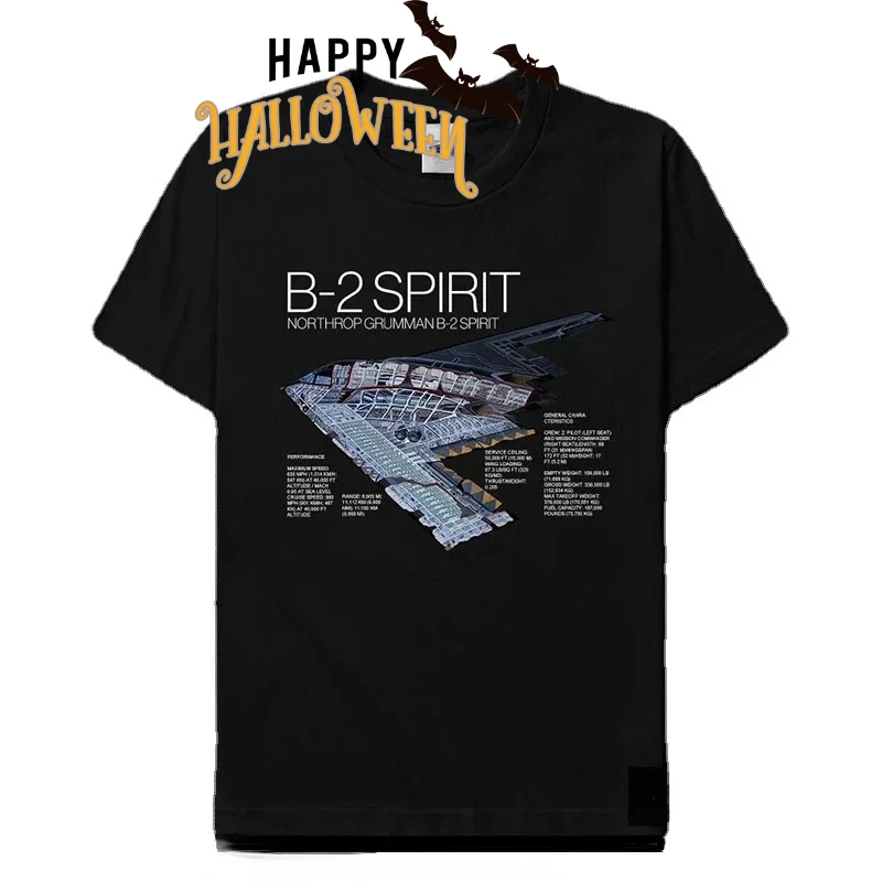 US Air Force B-2 Spirit Stealth Bomber T-Shirt Cotton O-Neck Short Sleeve Men's T Shirt New Size S-3XL