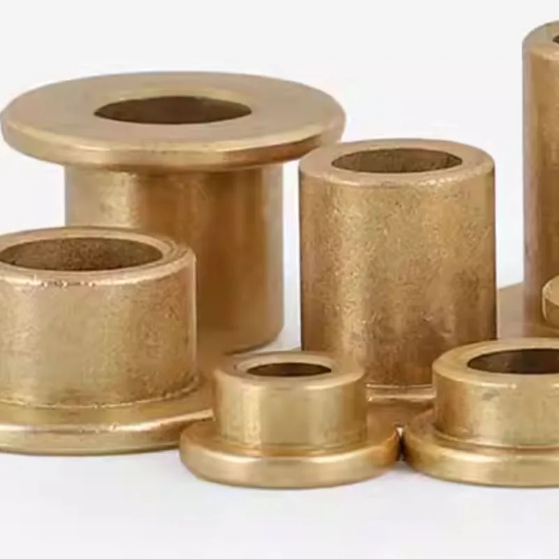 Binnenkant 1 2 3 4 5 mm flens Zelfsmerend lager Poedermetallurgie Olie Koperen bus Geleidehuls met getrapte flens