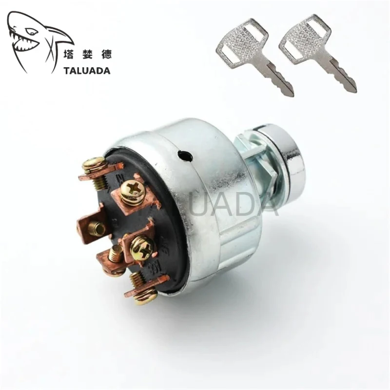 4 Position 6 Terminal Ignition Starter YN50S00002F1 For SK200-3 SK200-5 Excavator with 2 PCS Keys Excavator Parts Hot Sale